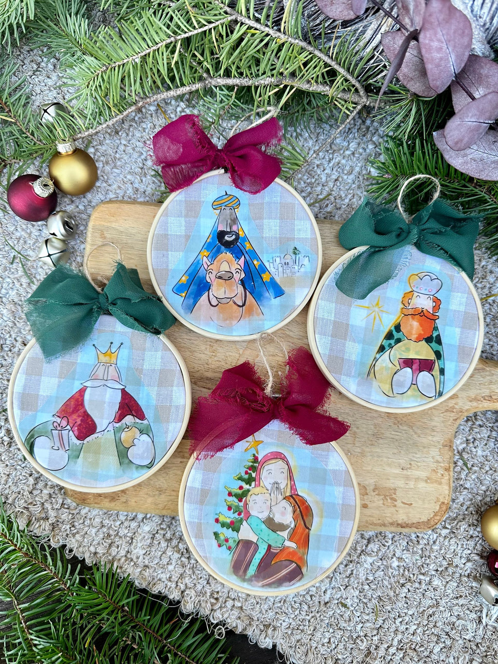 Bolas de Navidad Ilustradas